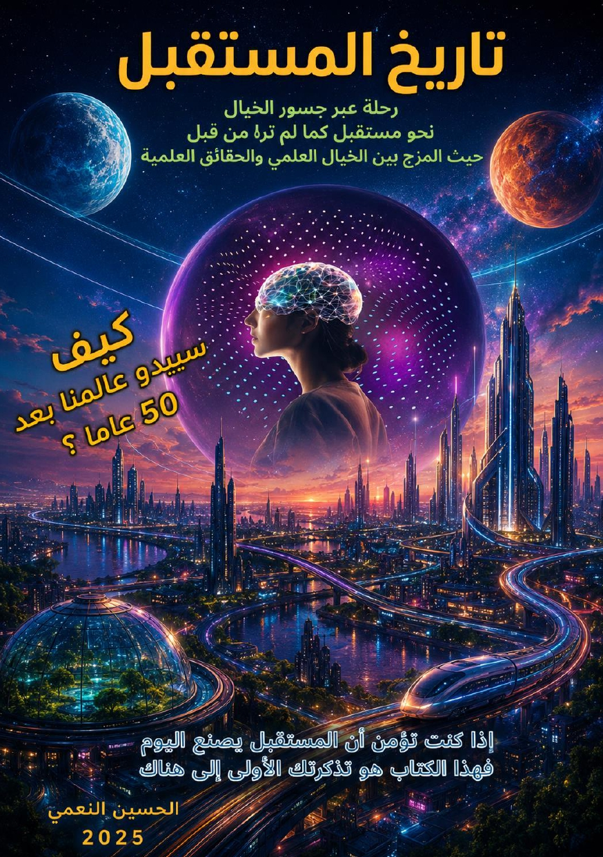 الغلاف الرسمي لكتاب تاريخ المستقبل 2075